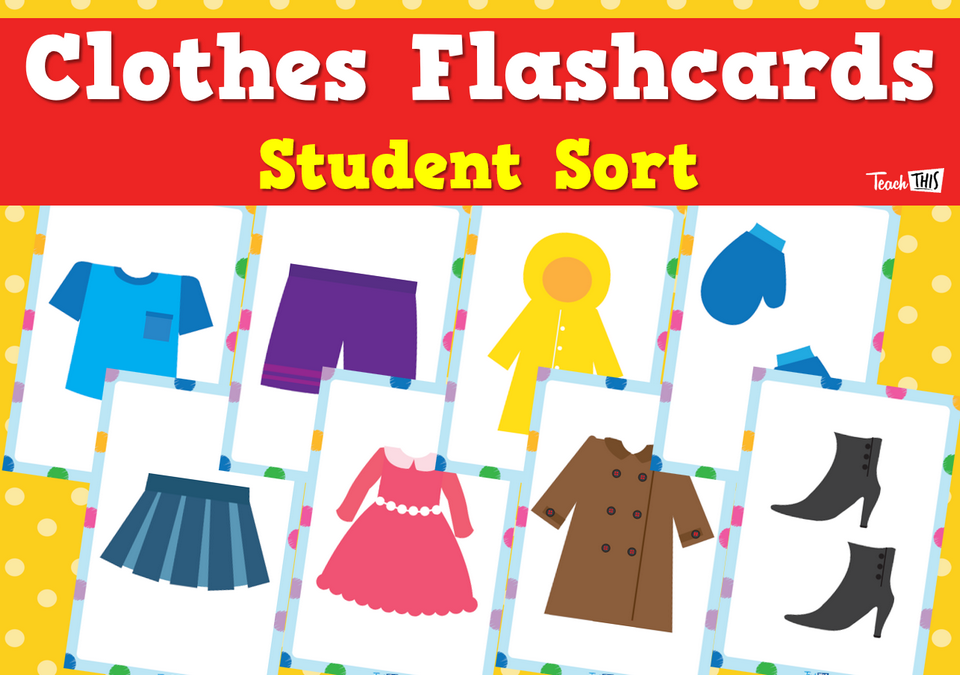Clothes flashcards